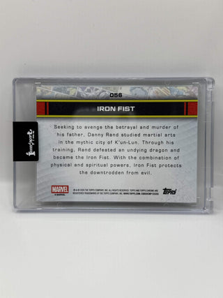 2026 Topps Chrome Marvel Iron Fist Green Lightning Refractor 09/99