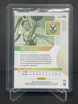 2018-19 Panini Status Donte DiVincenzo Rookie Card - No. 118