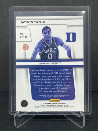 2022 Panini Prizm Draft Picks Jayson Tatum #FB-JT