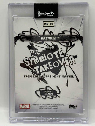 2026 Topps Mint Marvel Grendel Mass Symbiote Takeover #MS-19