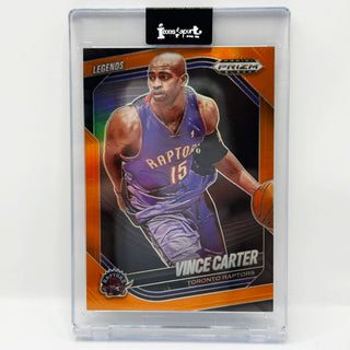 2024-25 Panini Prizm Black Vince Carter Orange Prizm 43/49