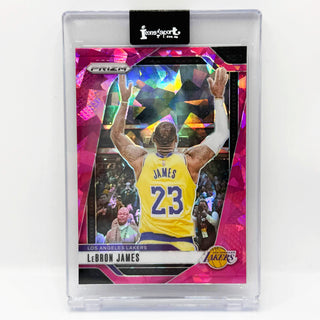 2024-25 Panini Prizm LeBron James Chalk Toss Pink Cracked Ice Prizm - No. 130