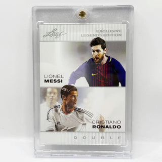 2022 Leaf Exclusive Legends Edition Double Lionel Messi/Cristiano Ronaldo #LM-CR