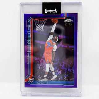2025-26 Topps Chrome Update Luguentz Dort Purple 17/75