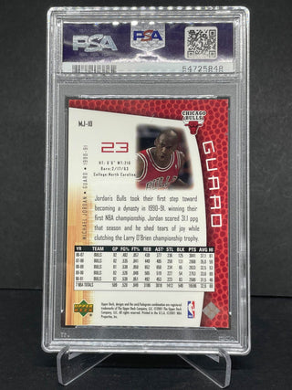 2001 U.D. MJ's Back Michael Jordan PSA NM-MT 8