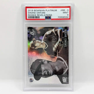 2018 Topps Bowman Platinum Shohei Ohtani Rookie Revelations PSA Mint 9