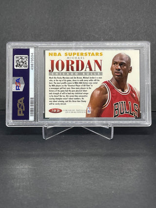 1993 Fleer Michael Jordan Superstars PSA NM-MT 8