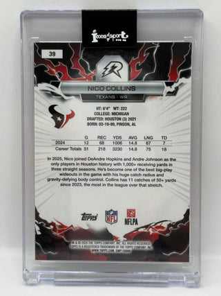 2025 Topps Resurgence Nico Collins Orange Static 03/25