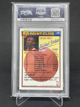 1992 Topps Michael Jordan 50 Point Club PSA NM-MT 8