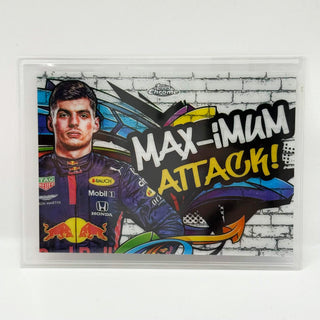 2020 Topps Chrome F1 Max Verstappen Track Tags Max-imum Attack! #TT-5