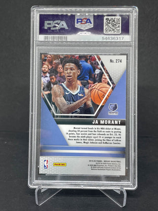 2019 Panini Mosaic Ja Morant NBA Debut RC PSA Gem Mint 10