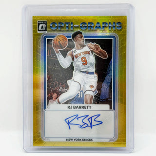 2022-23 Panini Donruss Optic RJ Barrett Opti-Graphs Gold 08/10