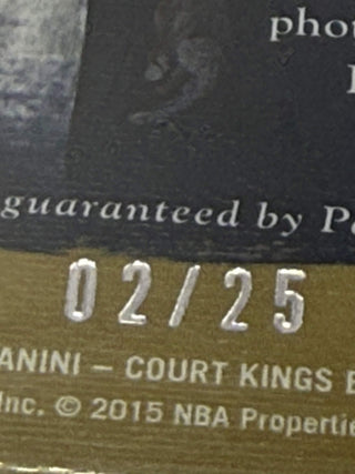 2015-16 Panini Court Kings Jrue Holiday Studio Signatures Blue 02/25