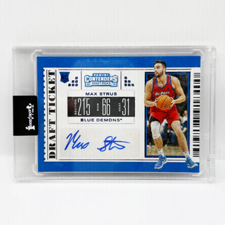 2019 Panini Contenders Draft Picks Max Strus Draft Ticket Rookie Auto - No. 101
