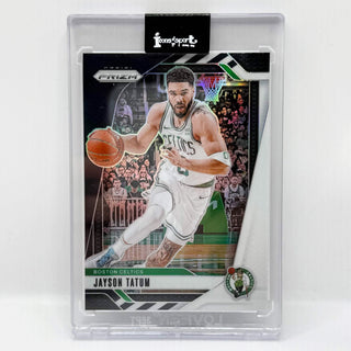 2024-25 Panini Prizm Jayson Tatum Black/White Pandora Prizm - No. 103