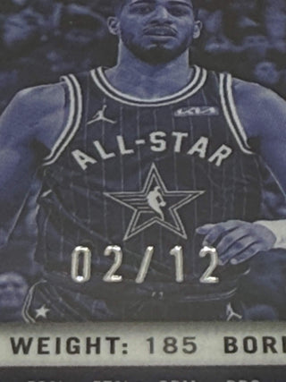2024 Panini Prizm Deca Tyrese Haliburton Green Shimmer FOTL 02/12 PSA Gem Mint 10