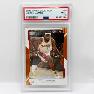 2008 Upper Deck MVP LeBron James PSA Mint 9