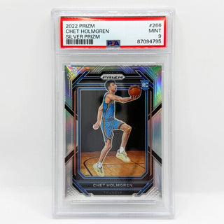 2022 Panini Prizm Chet Holmgren Silver Prizm Rookie PSA Mint 9