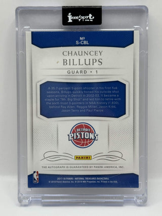 2017-18 Panini National Teasures Chauncey Billups Auto 74/99