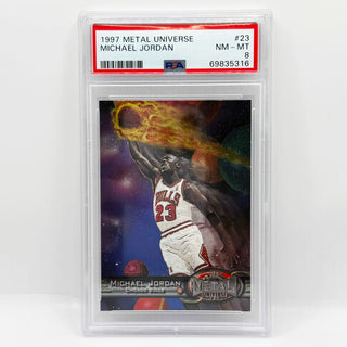 1997 SkyBox Metal Universe Michael Jordan PSA NM-MT 8
