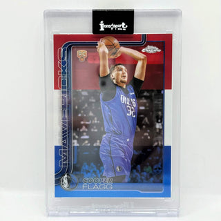 2025-26 Topps Chrome Cooper Flagg Red/White/Blue Refractor RC #251