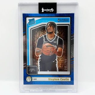 2024-25 Panini Donruss Stephon Castle Rated Rookie Blue Shimmer 235/299