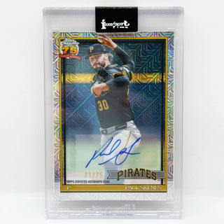 2026 Topps Chrome 75 Years Of Baseball Paul Skenes Mojo Refractor Auto 71/75