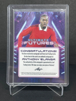 2022 Leaf Soccer Ultimate Futures Anthony Elanga Auto 02/10