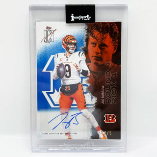 2025 Topps Signature Class Joe Burrow Auto Blue 3/5