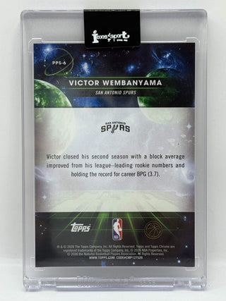 2025-26 Topps Chrome Cosmic Victor Wembanyama Sun SSP #PPS-6
