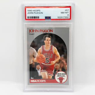 1990 NBA Hoops John Paxson PSA NM-MT 8