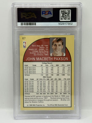 1990 NBA Hoops John Paxson PSA NM-MT 8