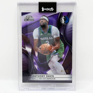 2025-26 Topps Chrome Black Anthony Davis Purple 61/75