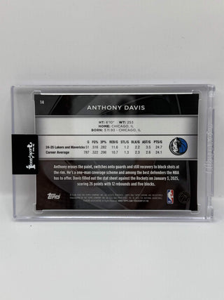 2025-26 Topps Chrome Black Anthony Davis Purple 61/75