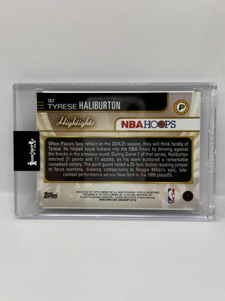 2026 Topps Hoops Highlights Tyrese Haliburton Pixel Burst Purple 30/99