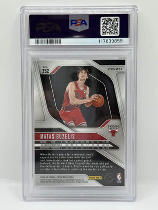 2024 Panini Prizm Matas Buzelis Hyper Prizm Rookie PSA NM-MT 8
