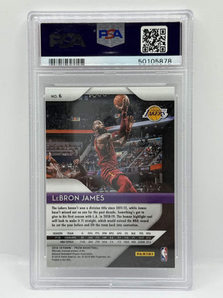 2018 Panini Prizm LeBron James PSA Mint 9