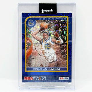 2024-25 Panini Hoops Jonathan Kuminga Blue Lazer Prizm 49/49