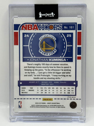 2024-25 Panini Hoops Jonathan Kuminga Blue Lazer Prizm 49/49