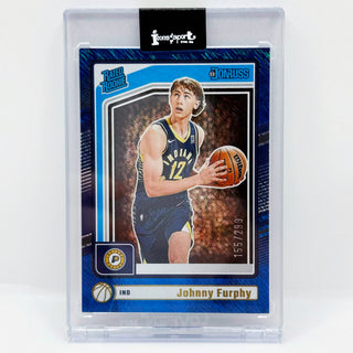 2024-25 Panini Donruss Rated Rookie Johnny Furphy Storm Parallel 155/299