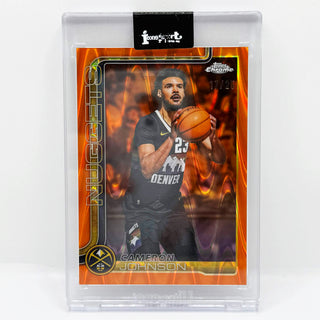 2025-26 Topps Chrome Cameron Johnson Orange RayWave 17/25