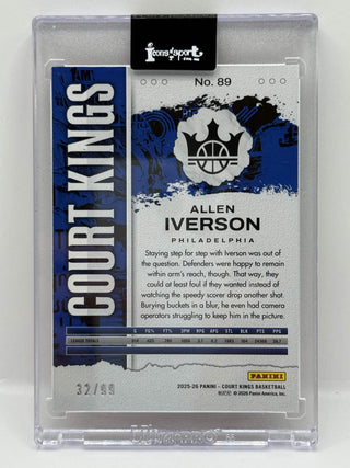 2025-26 Panini Court Kings Allen Iverson Pink 32/99