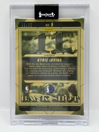 2024-25 Panini Mosaic Kyrie Irving Bank Shot Fast Break Blue Mosaic 09/85