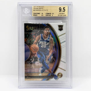 2017-18 Panini Select Markelle Fultz White Prizm Rookie 079/149 BGS Gem Mint 9.5
