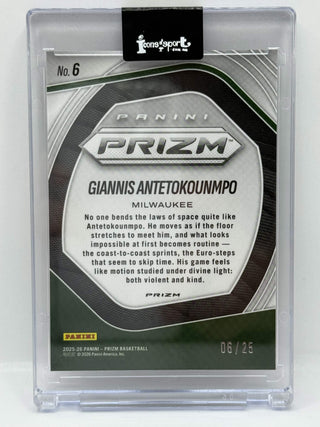 2025-26 Panini Prizm Kaleidoscopic Giannis Antetokounmpo Mojo Prizm 06/25