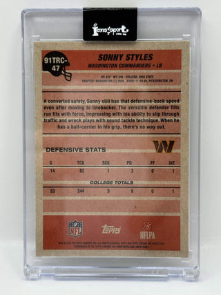 2026 Topps Chrome Sonny Styles Topps 35th Anniversary Mojo Rookie #91TRC-47