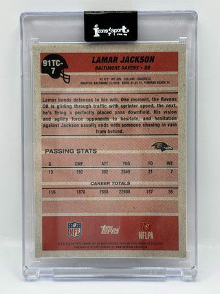 2026 Topps Chrome Lamar Jackson Topps 35th Anniversary Mojo #91TC-7