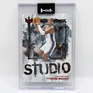 2025-26 Panini Court Kings Studio Tyrese Maxey Ruby 043/149