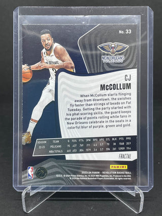 2023-24 Panini Revolution Fractal CJ McCollum - No. 33