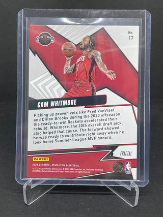 2023-24 Panini Revolution Fractal Shockwave Cam Whitmore RC - No. 17